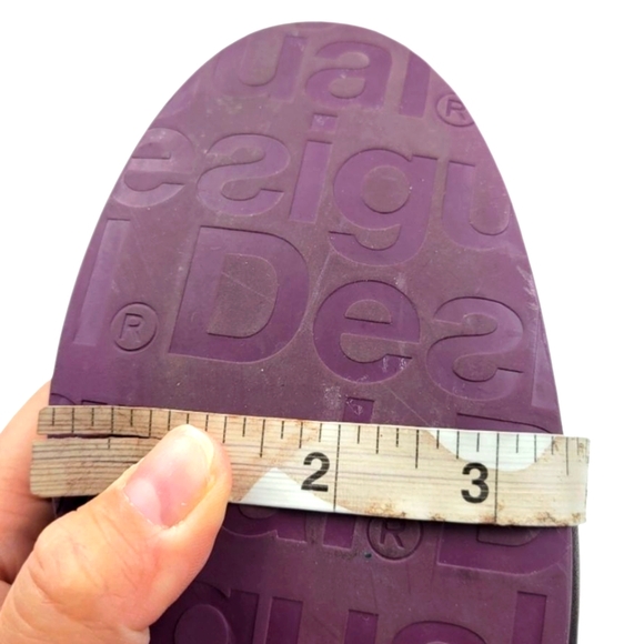 Desigual Artsy Ciruela Punk Pop Art Lace-Up Ankle Booties - Picture 8 of 9